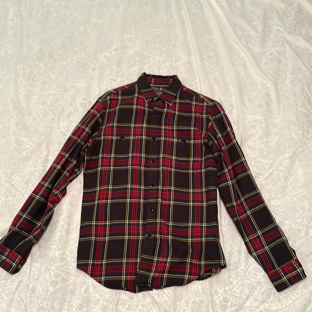 J. Crew Scotch Plaid button up